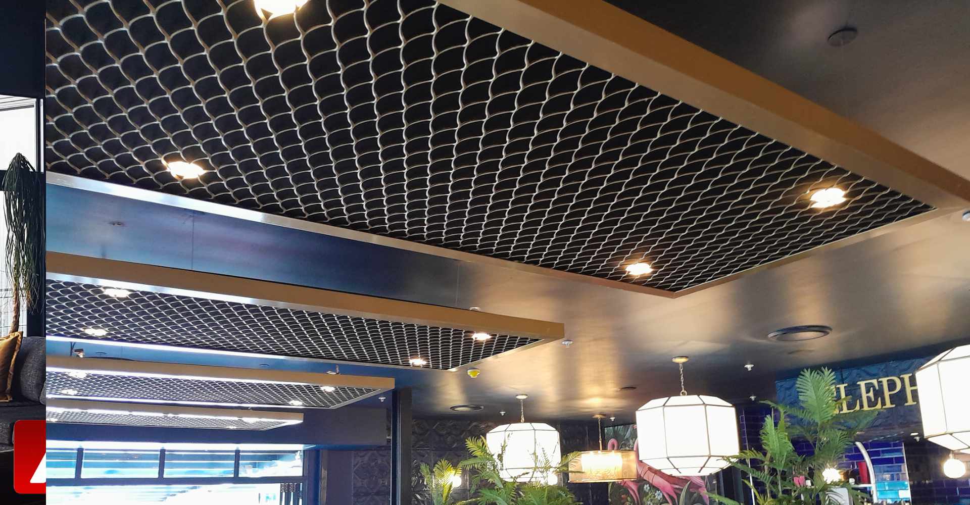 Acoustic Baffles, Elephant and Co Restaurant, Westville, KwaZulu Natal