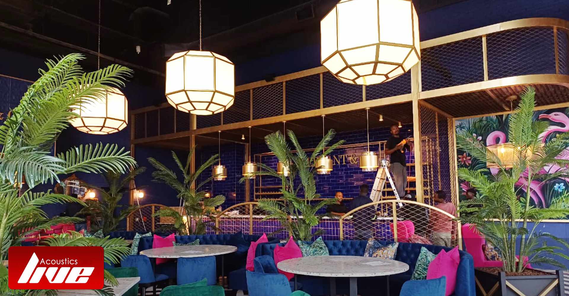 Acoustic Panels and Baffles, Elephant and Co Restaurant, Westown, KwaZulu Natal
